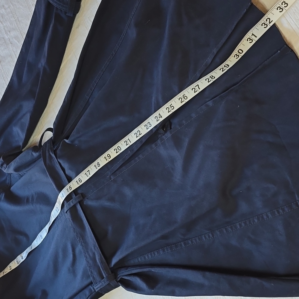 J Crew Navy Zip Belted Trench Size Small - Picture 14 of 14